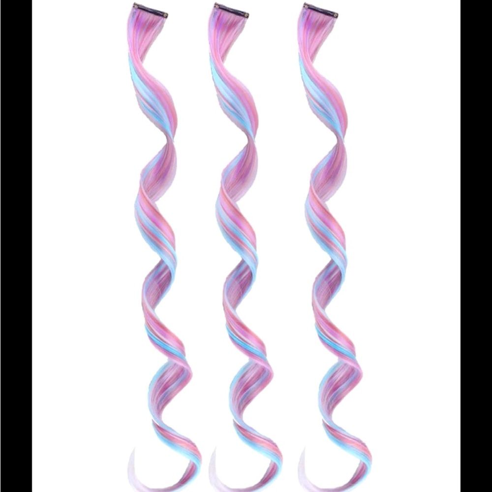 Easiest clip ins ever!!! 22 inch Cotton Candy Spirals!!!